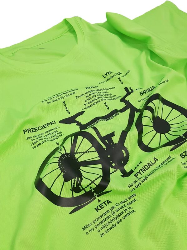 instrukcja jak ciś na kole, koszulka rowerowa