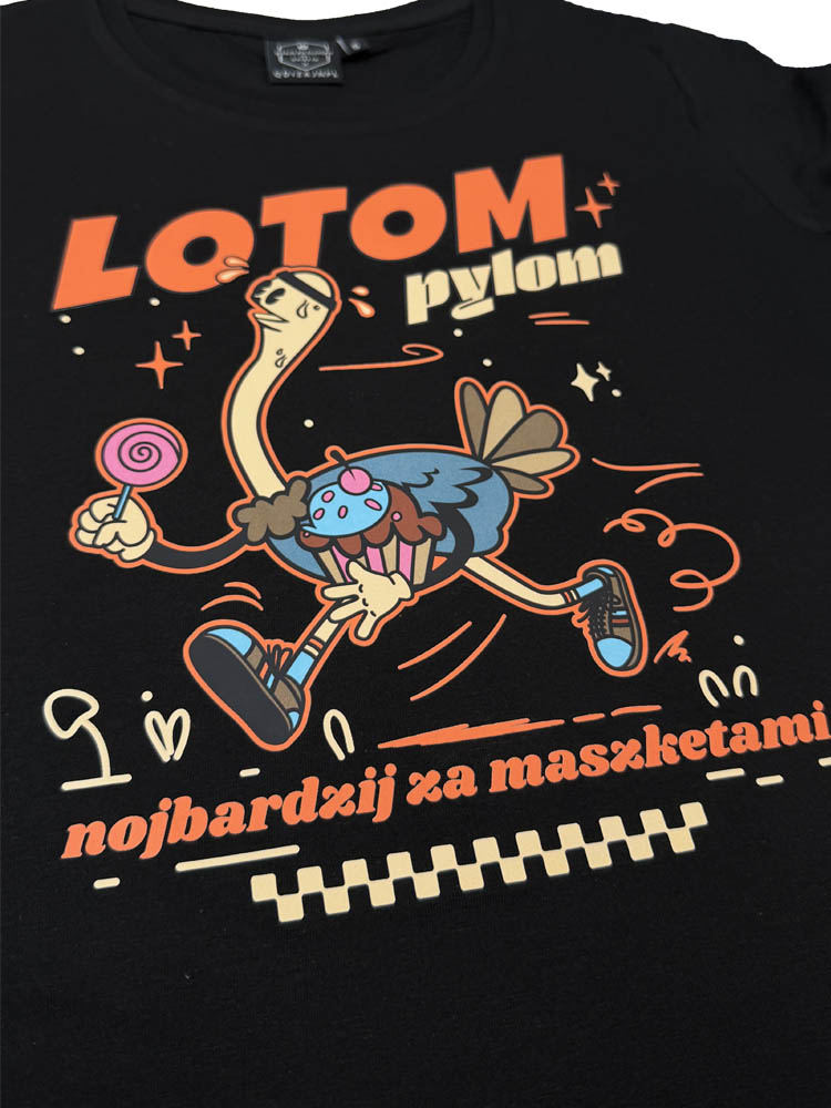 koszulka lotom pylom, nojbardzij za maszketami frelka