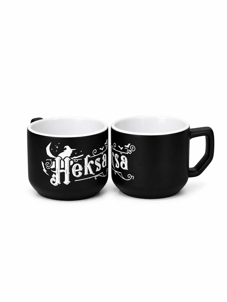 Kubek Chachor i Heksa, kubek ceramiczny czarny matowy